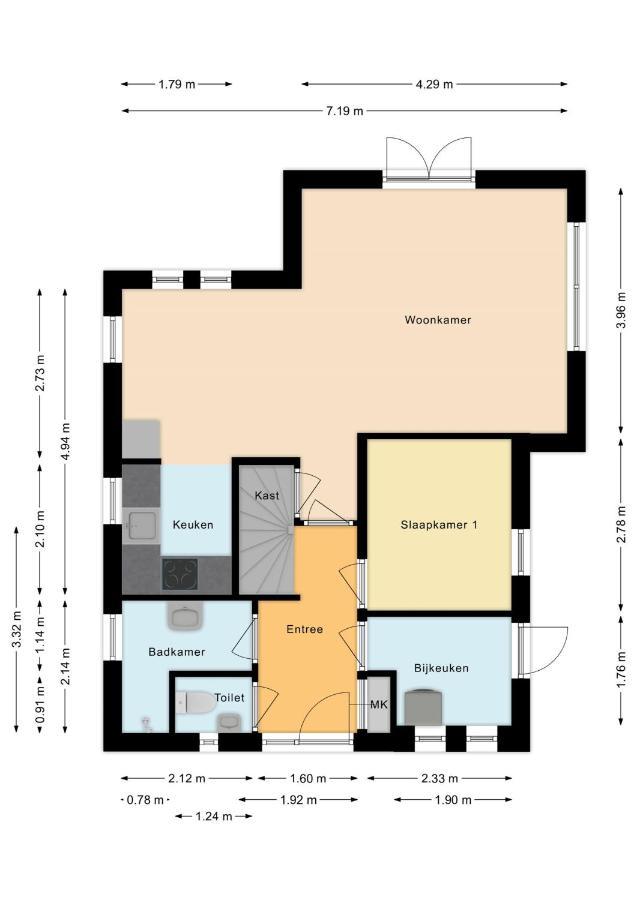 New 3 Bedroom House 7 People Ewijk Dış mekan fotoğraf